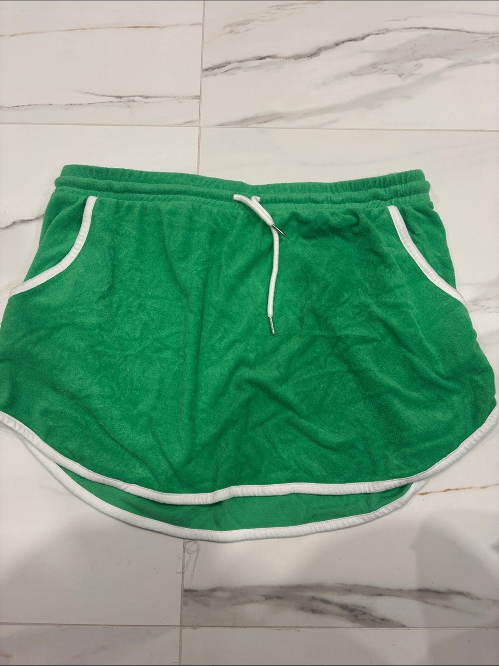 Terry cloth skirt